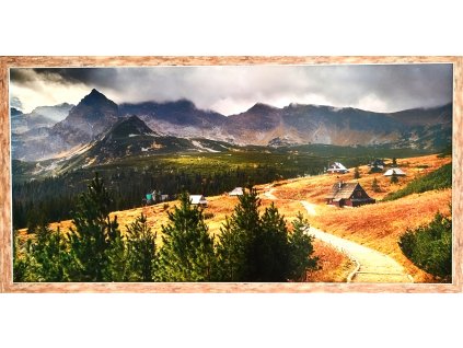 Obraz v rámu "Horská krajina" 100x50cm