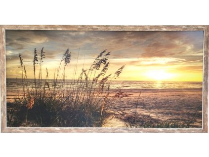 Obraz v rámu "Slunce nad vodou" 100x50cm