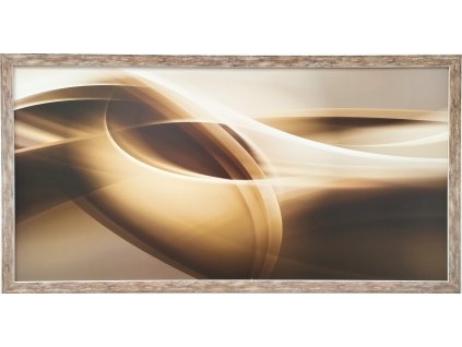 Obraz zarámovaný "Abstrakt hnědý" 100x50cm