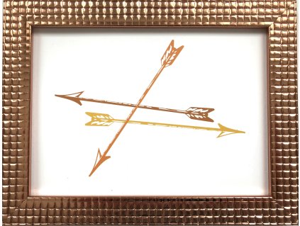 Fotorám plastový PLF 1913 - strukturovaný bronzový