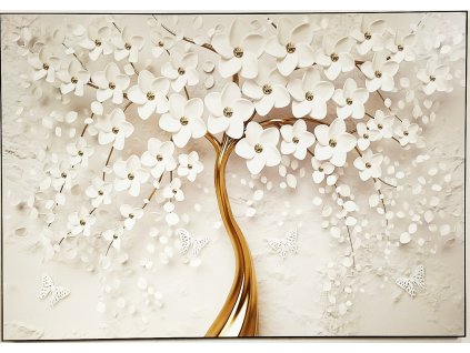 Obraz na desce "Gold strom" 100x70cm