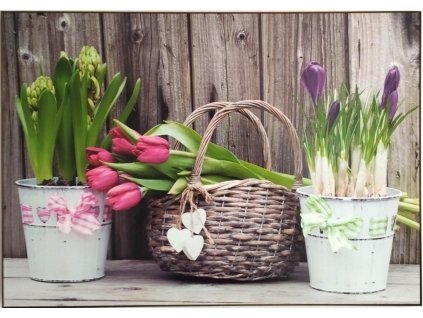 Obraz na MDF desce "Flowers" 70x50cm