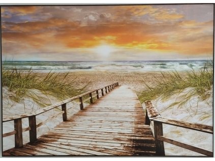 Obraz na MDF desce "Krajina u moře" 70x50cm