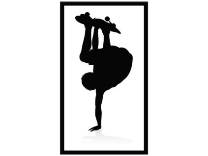 Obraz černobílý "Skateman" 24x30cm