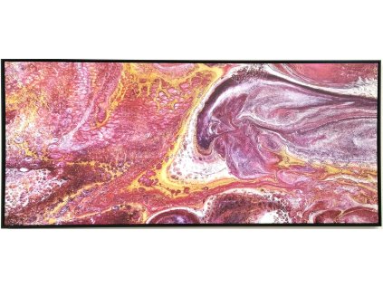 Obraz "Abstrakt purple" - tisk na plátno vložené do MDF rámu, 134x59 cm