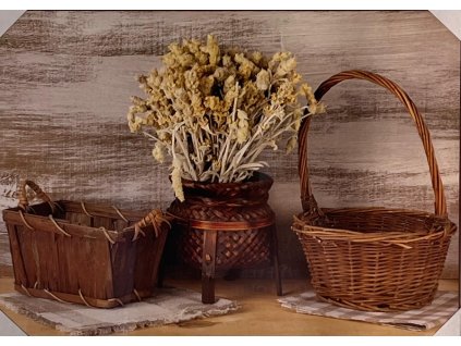 Obraz "Košíčky" - tisk na papír na MDF desku, 70 x 50cm