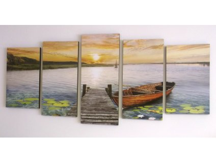 Sada obrazů "Molo" -150x70cm