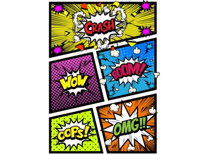 Obraz na plátně "Komiksové bubliny III." 50x70cm