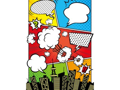 Obraz na plátně "Komiksové bubliny V." 50x70cm