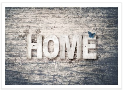 Obraz v rámu "Home" - 43x33cm