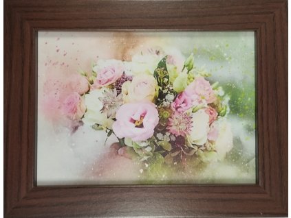 Fotorám MDF - imitace tmavého dřeva