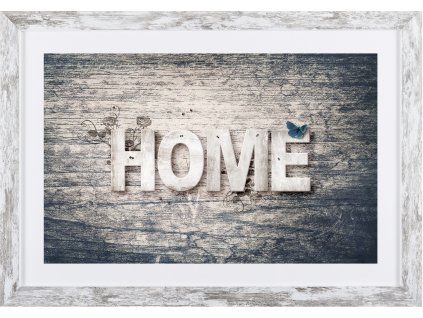 Obraz v rámu "Home" - 53x37cm