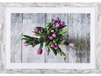 Obraz v rámu "Kytice tulipánů" - 53x37cm