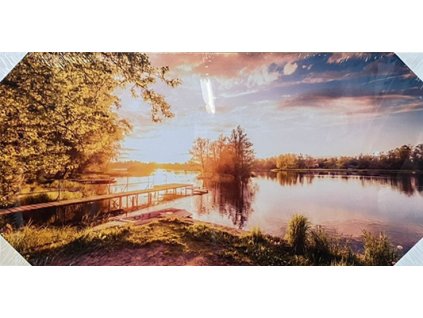50x100 jezero,zapad slunce