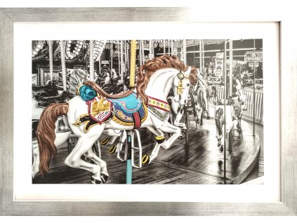 Obraz v rámu "Kolotoč" 53x37cm