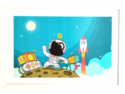 Obraz v rámu "Kosmonaut" - 53x37cm