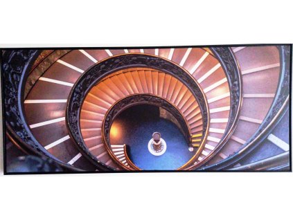 Obraz na plátně v rámu "Točité schodiště" 134x59cm