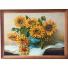 Obraz "Slunečnice" - v dřevěném frézovaném rámu, 100x60cm