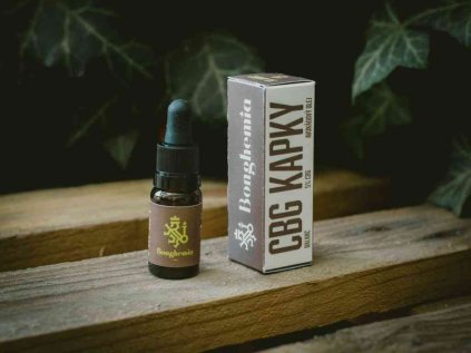CBG Kapky Balanc Bonghemia — 5 % CBG s citrusovými terpeny a avokádovým olejem