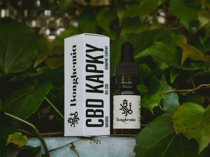 CBD kapky Natural Bonghemia 10 ml — přírodní 10 % CBD olej z českého konopí