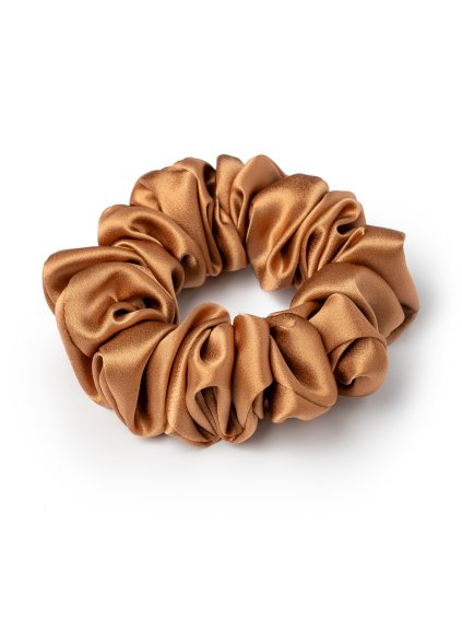 Koňaková hedvábná scrunchie gumička normální