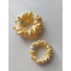 Banánová hedvábná scrunchie gumička normální, mini
