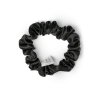 Černá hedvábná scrunchie gumička mini