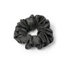 Černá hedvábná scrunchie gumička normální