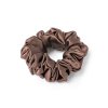 Čokoládová hedvábná scrunchie gumička normální