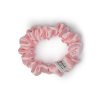 Baby růžová hedvábná scrunchie gumička mini