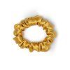Neapolská žlutá hedvábná scrunchie gumička mini