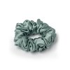Zelenošedá hedvábná scrunchie gumička normální