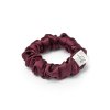 Bordó hedvábná scrunchie gumička mini