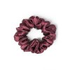 Bordó hedvábná scrunchie gumička normální