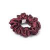 Bordó hedvábná scrunchie gumička