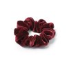 Bordó hedvábná scrunchie sametka normální