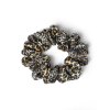 Leopard hedvábná scrunchie gumička normální