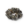 Leopard hedvábná scrunchie gumička normální