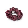 Bordó hedvábná normální scrunchie gumička