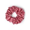 Tmavě růžová hedvábná normální scrunchie gumička