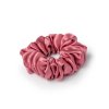 Tmavě růžová hedvábná normální scrunchie gumička