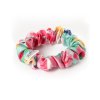 Letní zahrada hedvábná scrunchie gumička mini