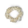 Champagne hedvábná scrunchie gumička mini