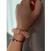 Peach fuzz hedvábná scrunchie gumička mini