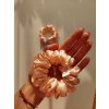 Peach fuzz hedvábná scrunchie gumička normální