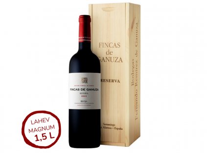 víno ganuza fincas reserva magnum červené