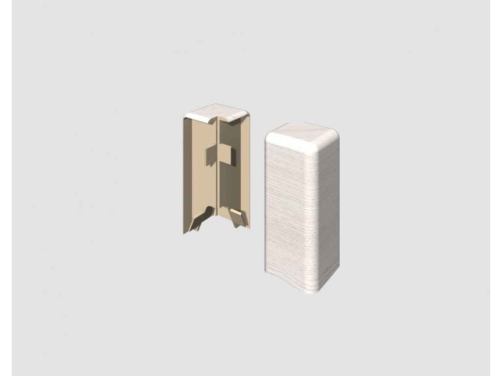 02pi pr ac flo outer corner oak white l722