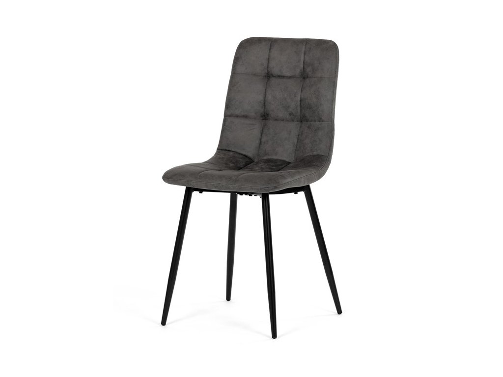 BONTEC Jedálenská stolička, čierna, látka vintage, CT-281 BK3 (Farba Čierna)