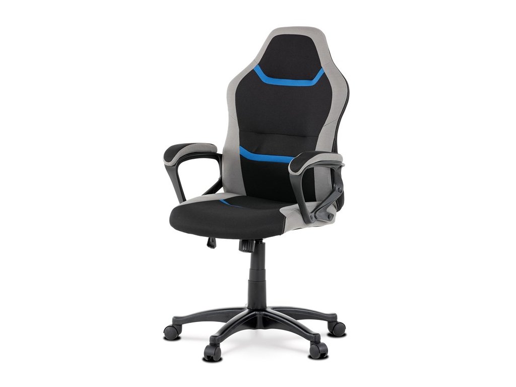 BONTEC Herné stoličky, hojdací mechanizmus, čierna látka, KA-L611 BLUE (Farba Čierna)