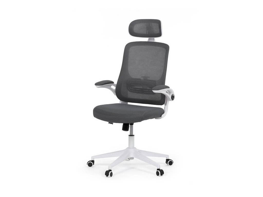 BONTEC Kancelárska stolička, hojdací mechanizmus, šedá sieťovina, KA-Q843 GREY (Farba Šedá)